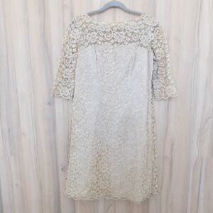 Vintage 50s 60s Lace Dress Size M Back Bow‎ Union Made Occasion Cocktail Retro